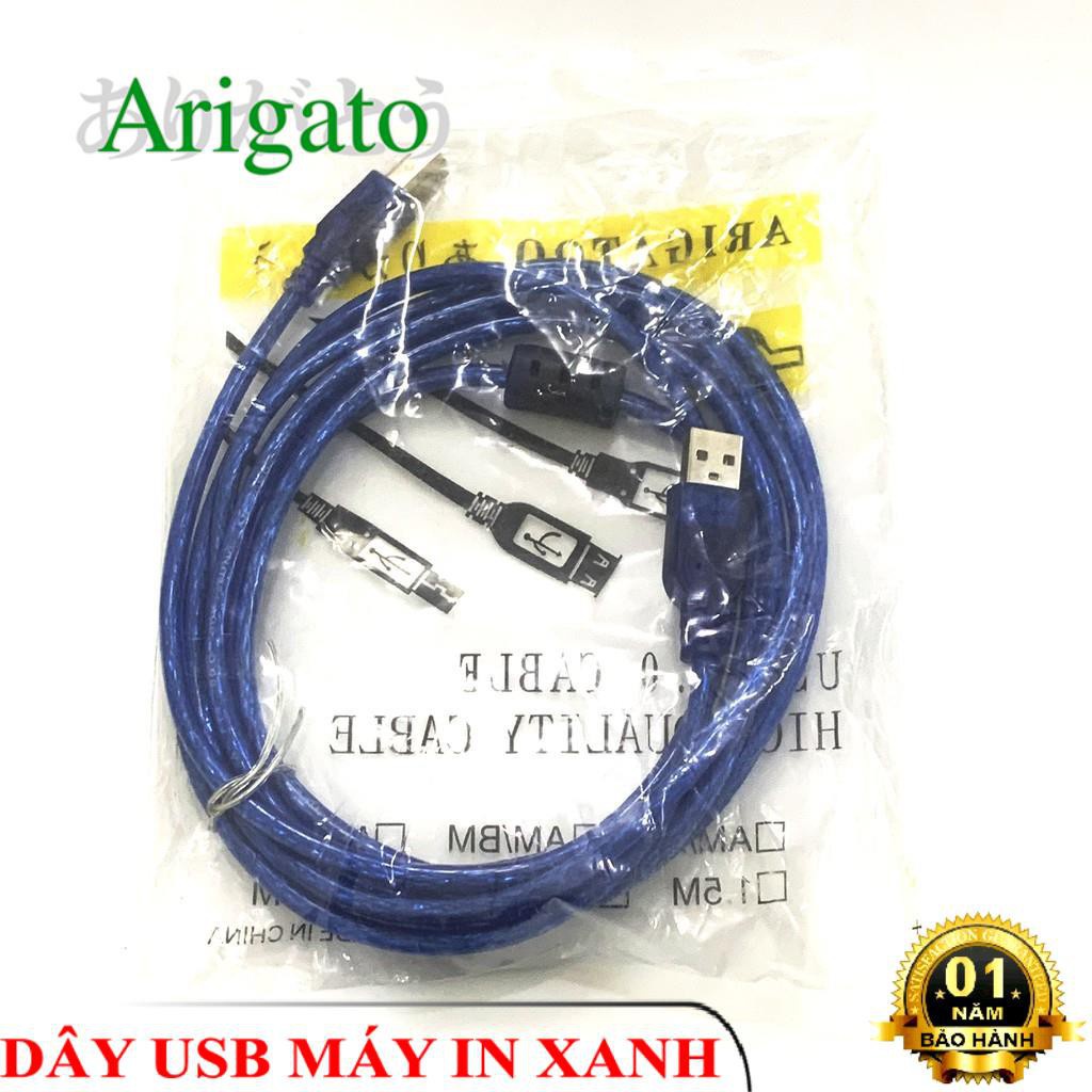 Dây USB Máy In 10m Xanh ARIGATO Đảm Bảo Chất Lượng.DUMI7