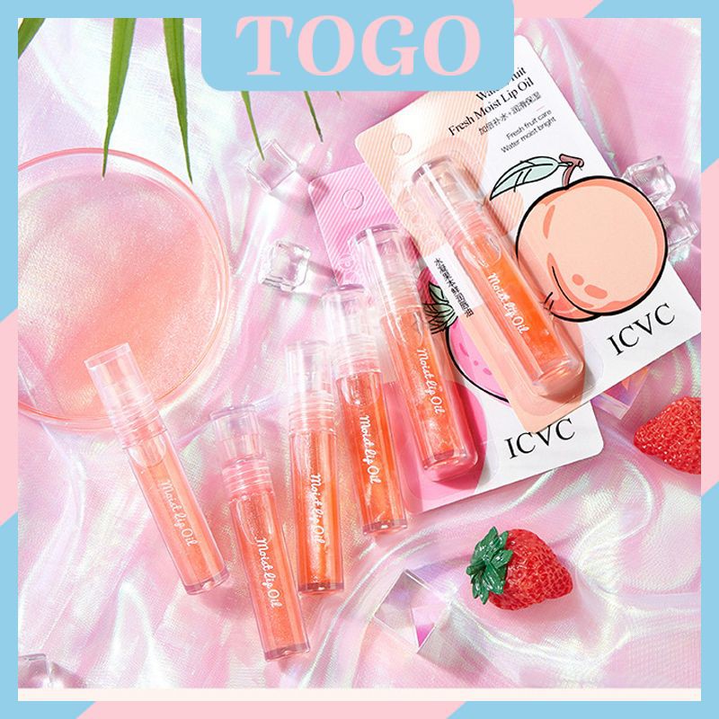 (Hàng Mới Về) Son Bóng Trong Suốt Mùi Trái Cây Mềm Mại Cho Nữ