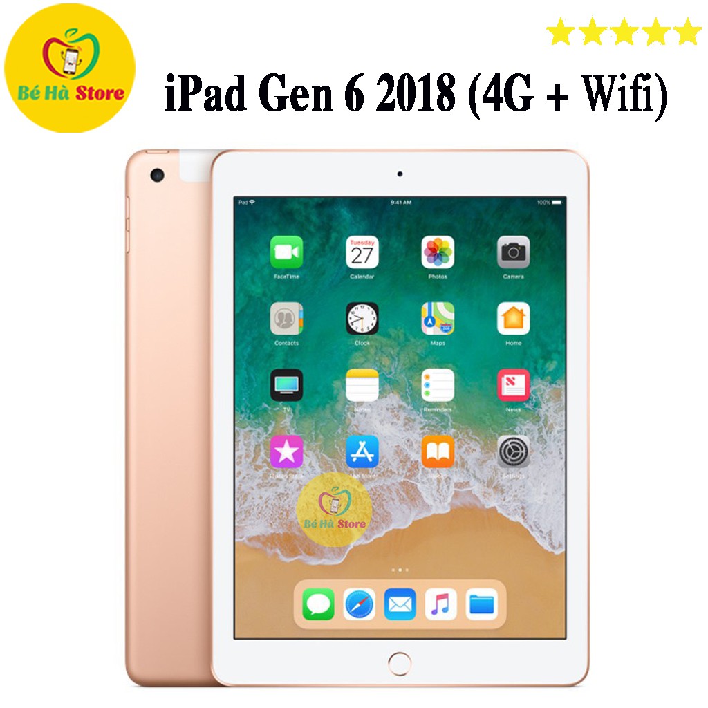 Máy Tính Bảng iPad 9.7 2018 Gen 6 (4G + Wifi) 32Gb Chính Hãng - Zin Đẹp 99% - Ram 2Gb / Chip A10 Fusion 4 nhân | BigBuy360 - bigbuy360.vn