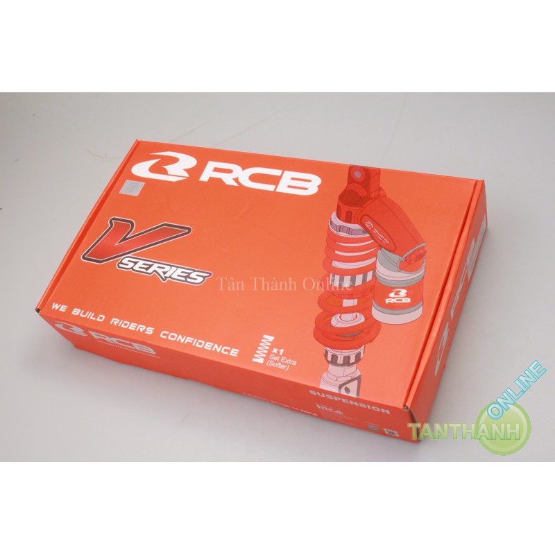 Phuộc sau đơn Vario V Series dòng E (không tăng chỉnh) RCB - Đen ty vàng