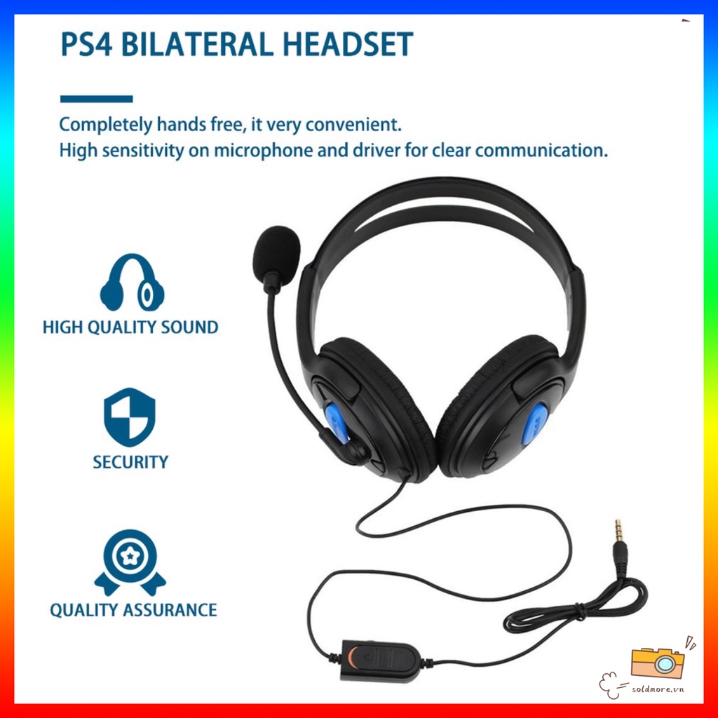 Tai nghe có dây chuyên game có dây và micro cho máy tính, điện thoại PC PS5, PS4, Xbox