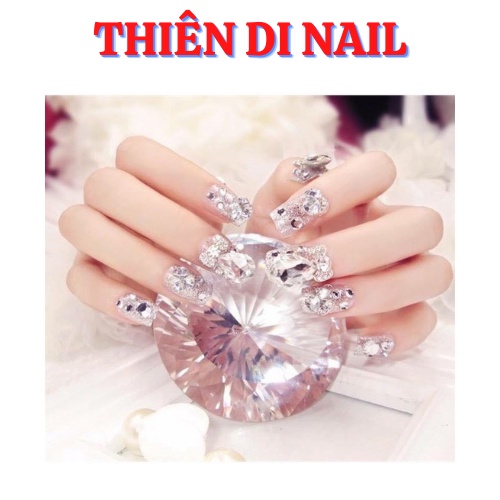 Kim cương chụp ảnh nail, phụ kiện đá pha lê chụp hình Thiên Di Nail