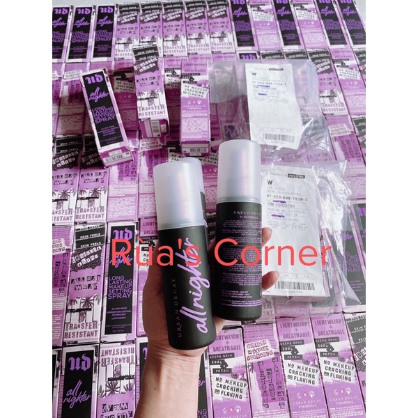 Xịt khoáng KHOÁ NỀN Urban Decay All Nighter Makeup Setting Spray 118ml