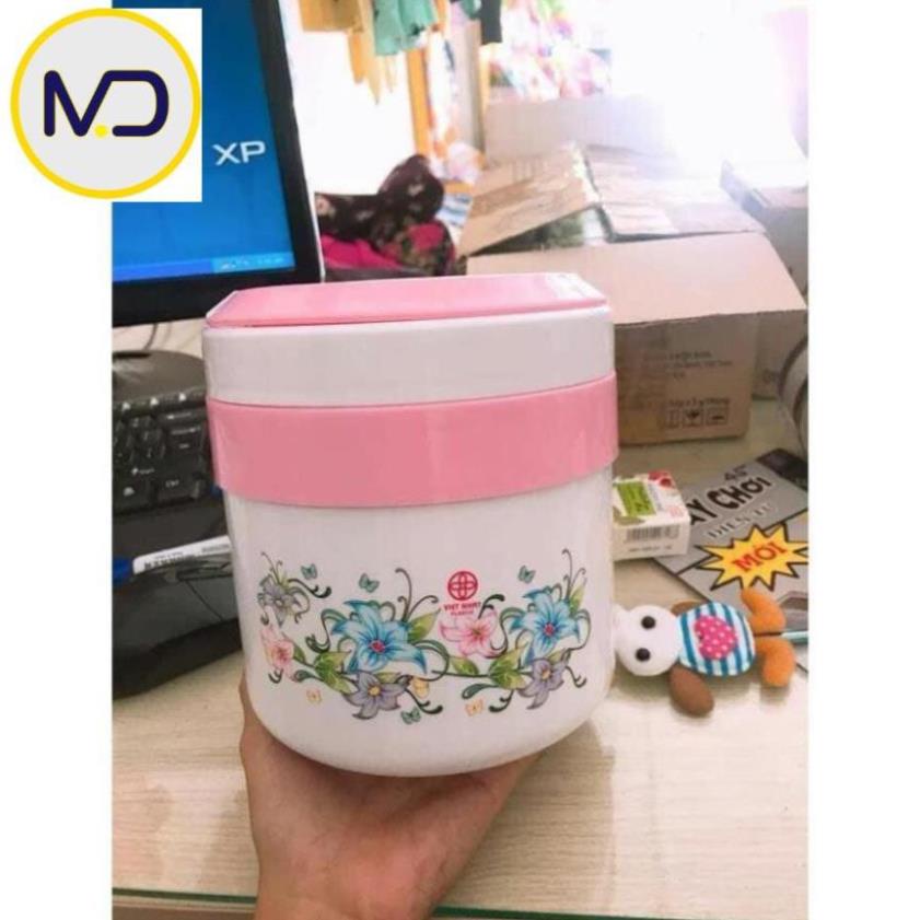 [Kho sỉ]  Cà mên siêu giữ nhiệt 2 ngăn Việt Nhật plastic - Cặp lồng giữ nhiệt tiện dụng