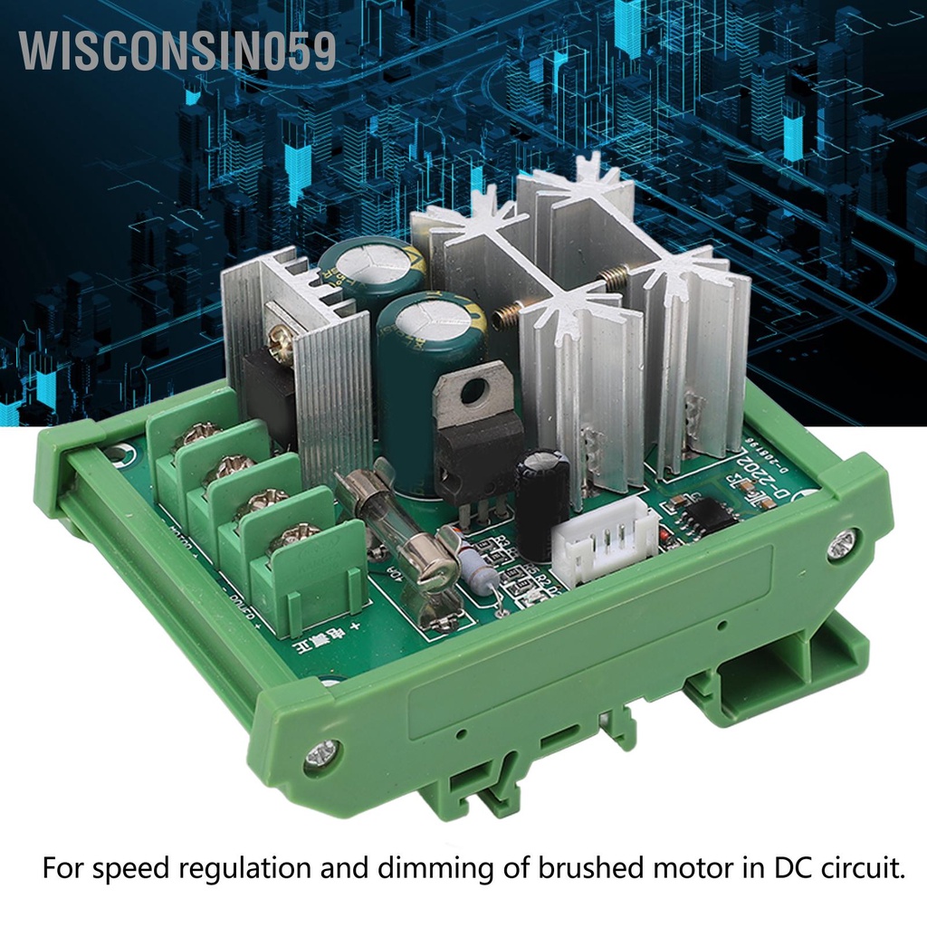 Wisconsin059 Bộ điều khiển tốc độ động cơ công tắc PWM Mô-đun 20A DC 12V 24V 36V 55V