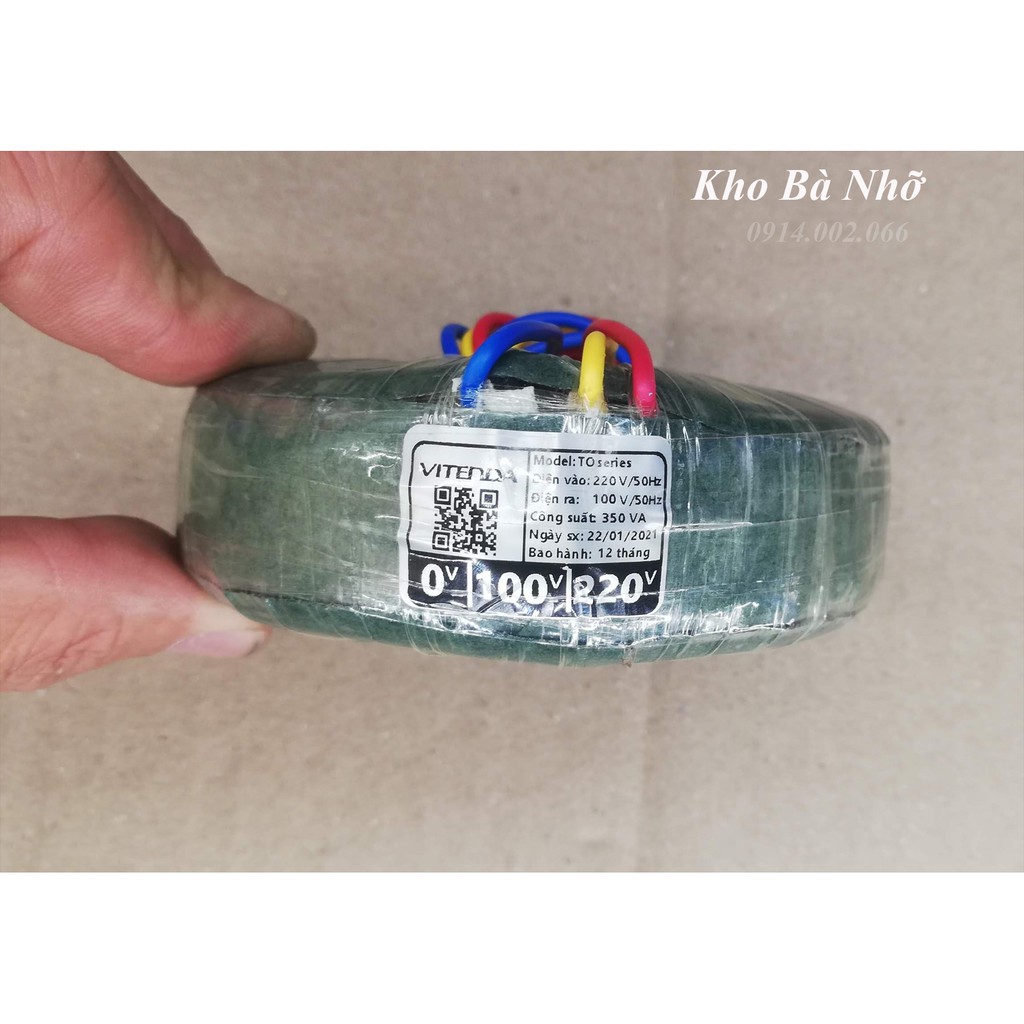 (300VA). Bộ đổi nguồn 220V sang 110V 300VA(250W) gắn trong cho quạt Nhật, lọc khí, xạc pin... nguồn đồng xịn. Vitenda