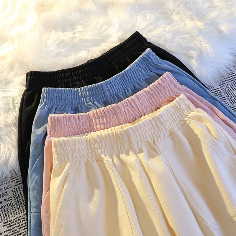 COZOKC COZOK Quần đùi thể thao COZOK ống rộng phong cách thời trang Hàn Quốc