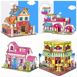 Top mô hình: vila, dream house, quán cafe, tiệm ice cream ..., nhỏ xinh lung linh, màu sắc nổi bật