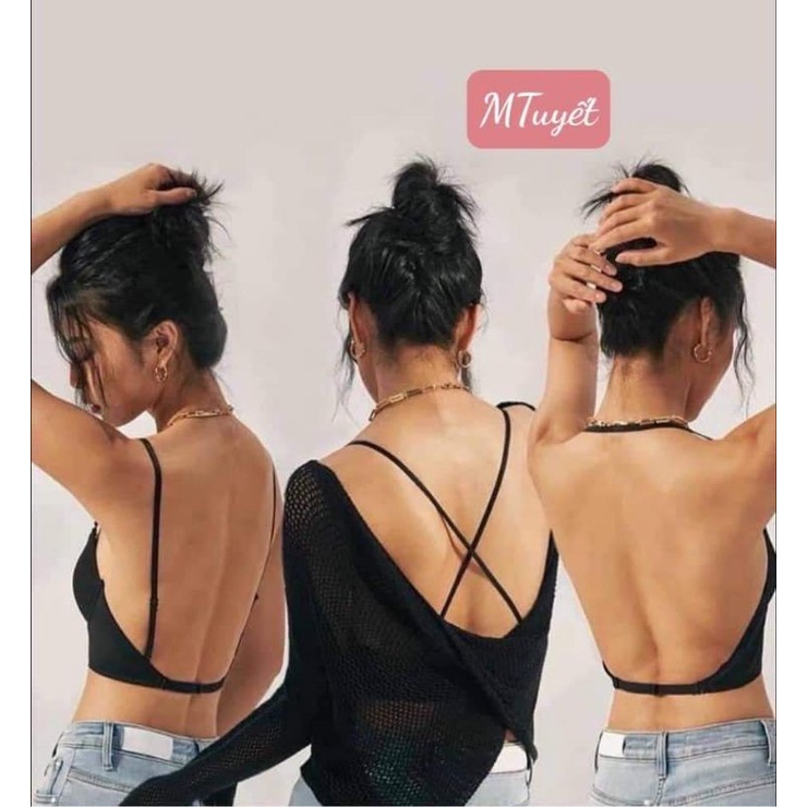 Áo bra hở lưng V ngực hàng QC