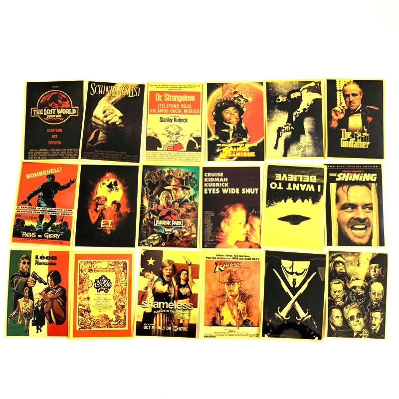 ❉ Classical Movie Retro Mini Poster Series 02 Stickers ❉ 54Pcs/Set Waterproof DIY Fashion Doodle Decal Stickers