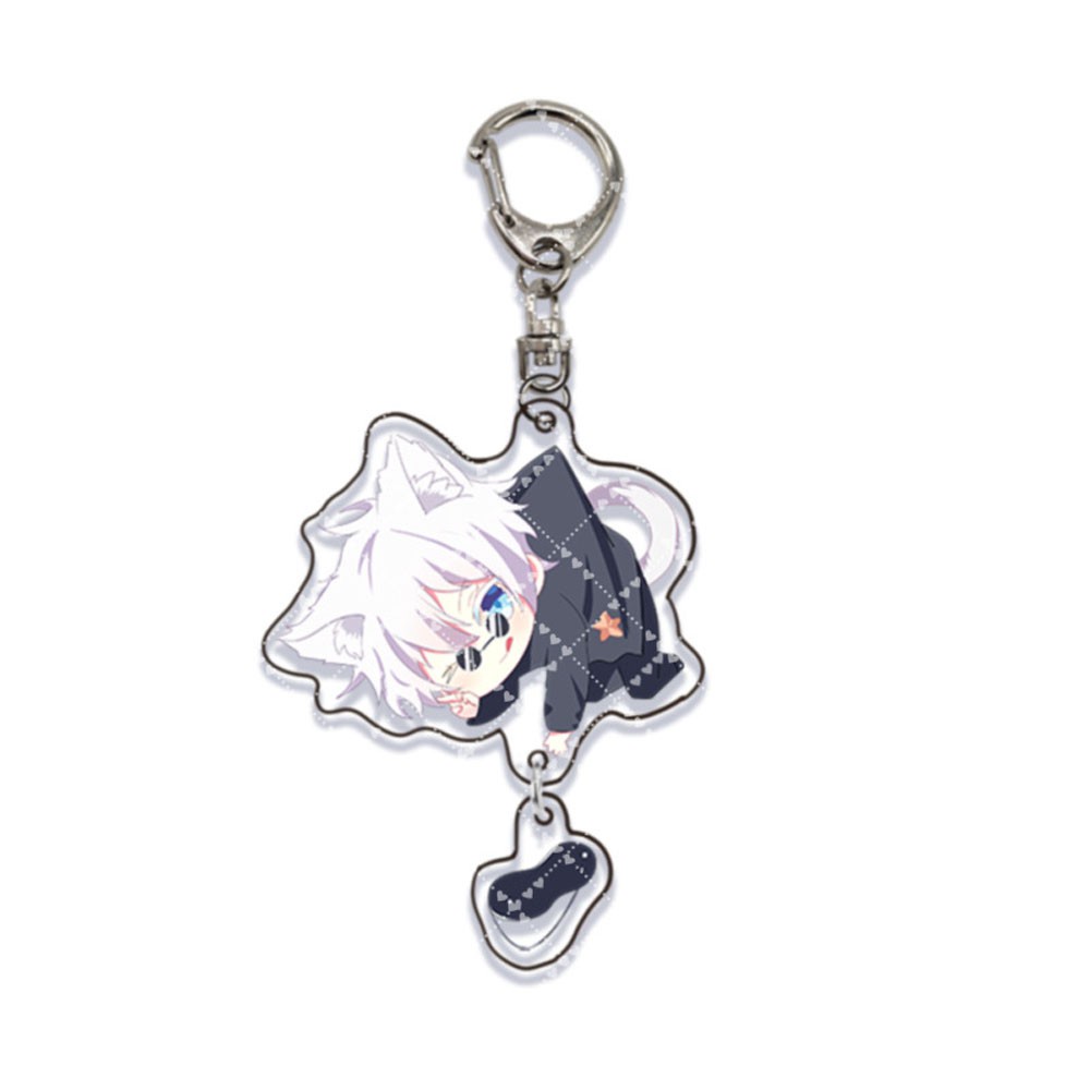 Móc khóa nhựa acrylic hình nhân vật anime Jujutsu Kaisen đáng yêu