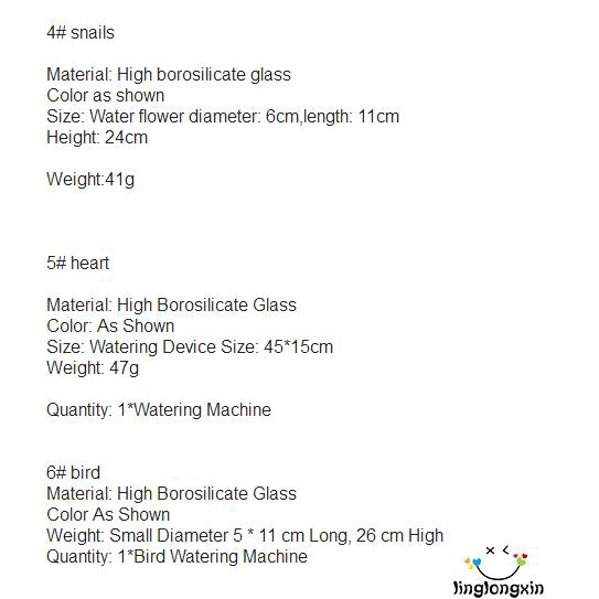 BღBღ✿New Glass Self Watering Plant Waterer 6 Types Plant Flowers Water Feeder