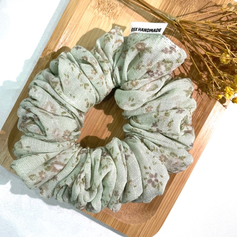 [Bảng 1] Dây cột tóc Scrunchies handmade hoạ tiết