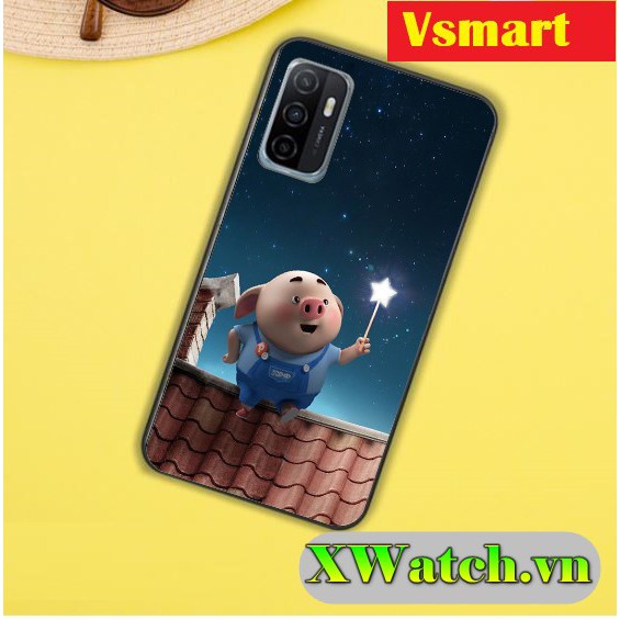 Ốp lưng dẻo TPU Vsmart Star 5 Active 1 Vsmart Joy1 Vsmart Active 1+ Vsmart Joy1+ Vsmart Live in hình Heo P2