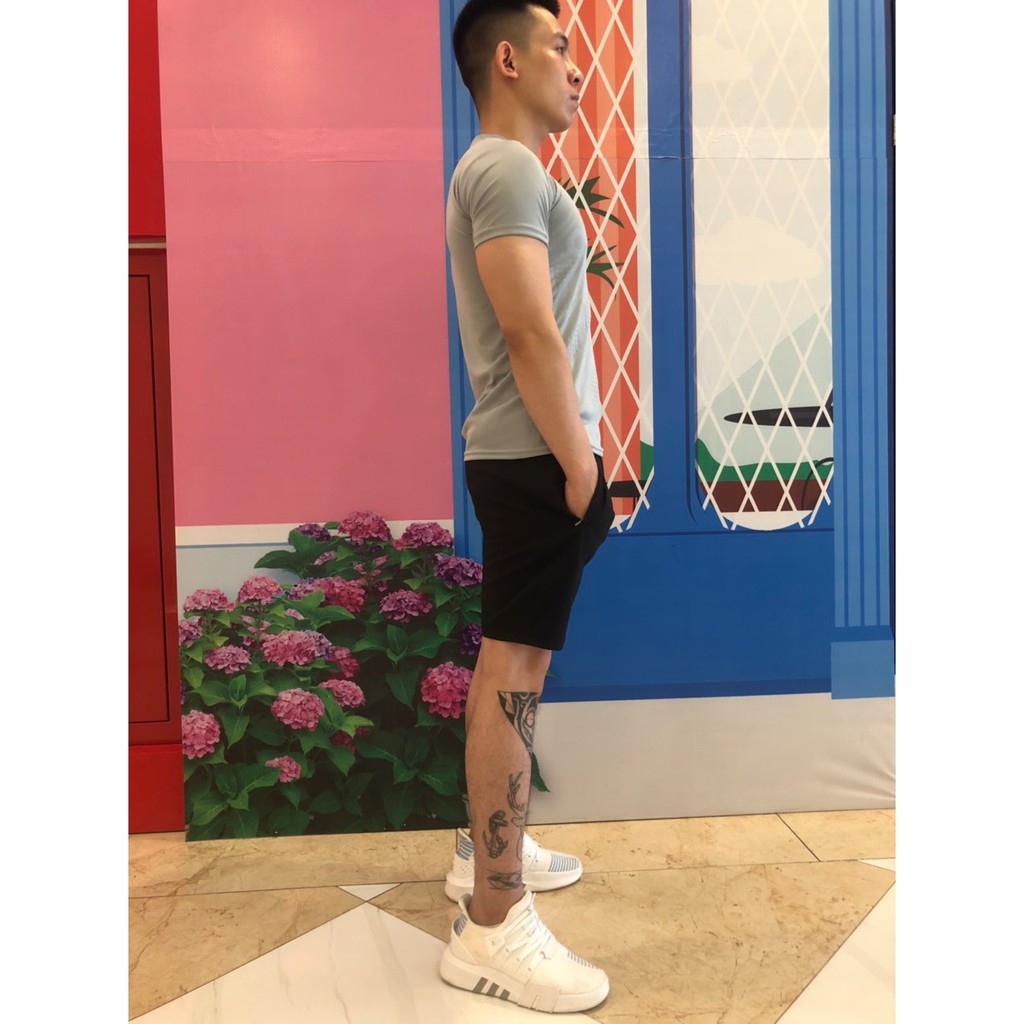 Bộ hè nam ngắn tay thể thao mẫu mới chất thun polly lạnh - MÀU ĐEN