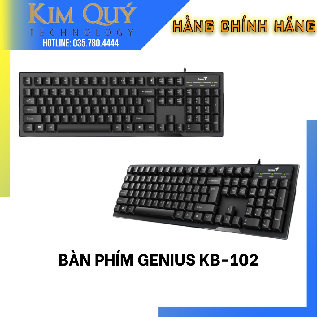 Bàn phím có dây Smart Genius KB-102- BH 12 THÁNG- HÀNG CHÍNH HÃNG