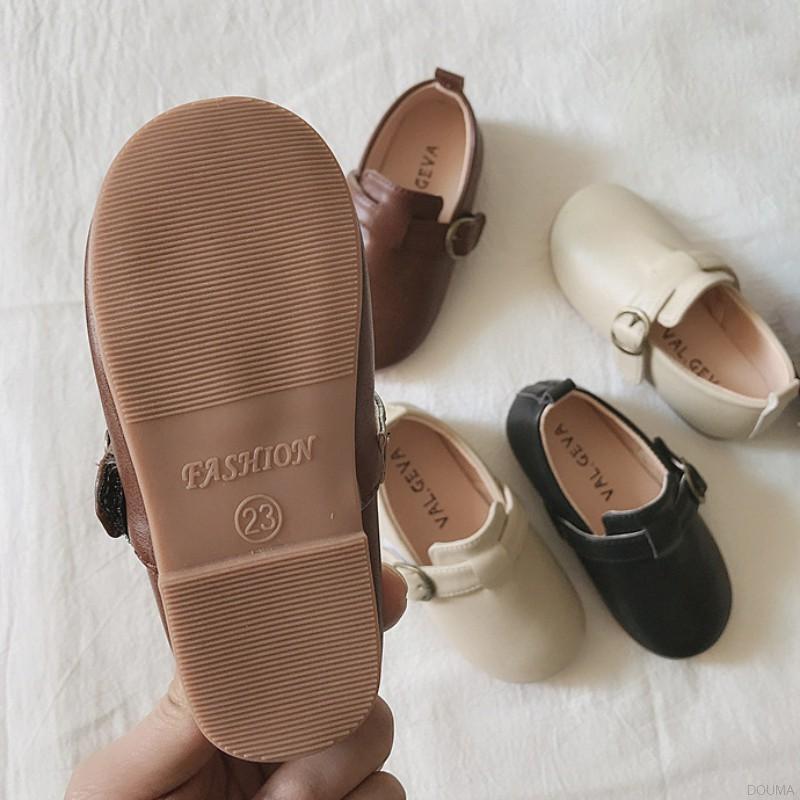 Giày Búp Bê Mũi Tròn Kiểu Công Chúa Dễ Thương Cho Bé Gái