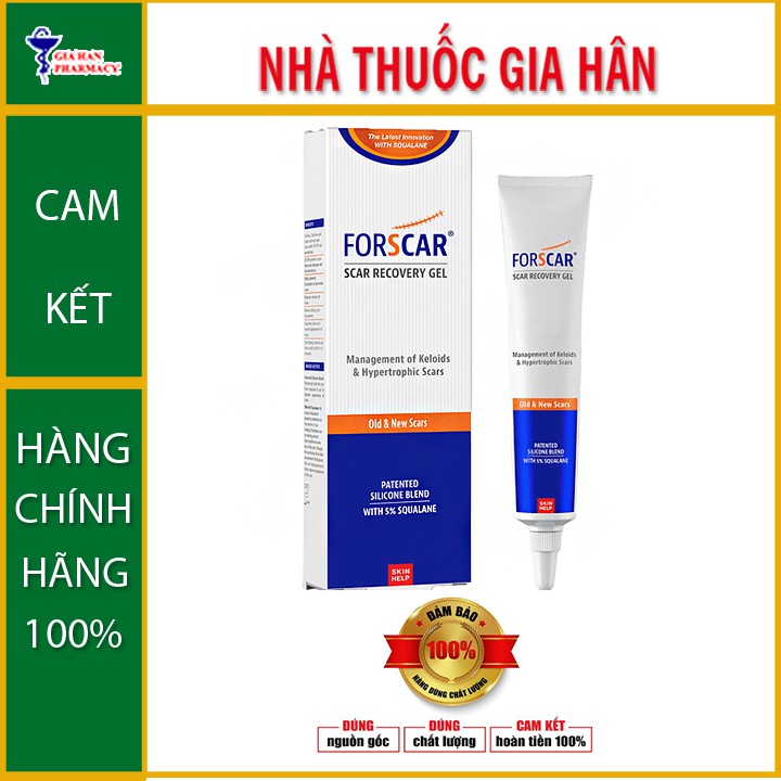 Gel Forscar – Giúp mờ sẹo lồi, sẹo thâm, sẹo lâu năm – Tuýp 10ml – Nhathuocgiahan