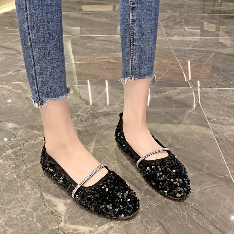 Giày búp bê đế thấp mũi vuông sành điệu dành cho nữ