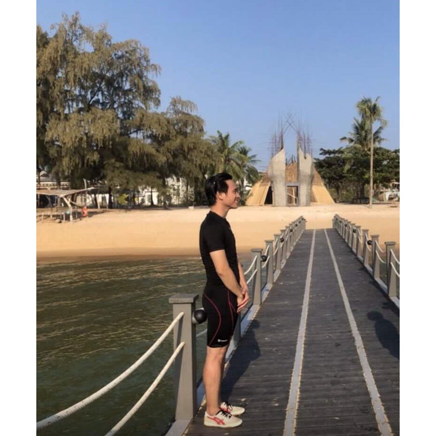 Quần legging nam Devops ngắn có túi phù hợp cho các môn chạy bộ, đạp xe, tập tạ, yoga, gym fitness và đá bóng… | BigBuy360 - bigbuy360.vn