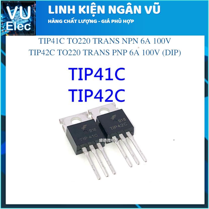 Sò công suất TIP41C - 42c - 122 - 127 TO220 TRANS DarLingTon NPN 6A 100V
