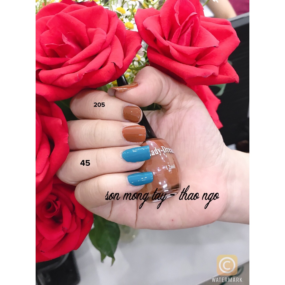 Combo sơn lady, nước rửa, tráng gương màu tự chọn