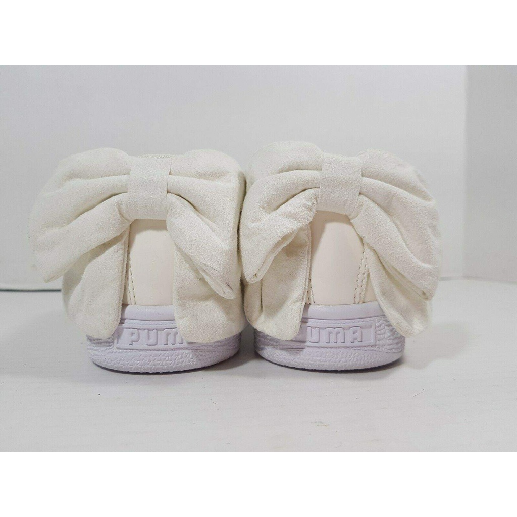 Giày nữ PUMA basket bow sb wn's whisper white-puma aged silver 367353 04 nội địa Mỹ