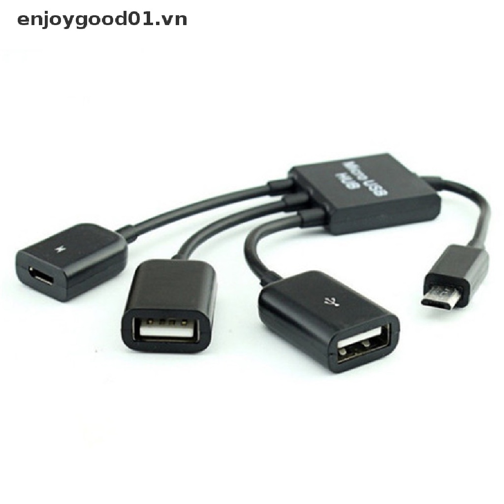Cáp sạc OTG 3/4 cổng micro USB cho điện thoại Android/máy tính bảng