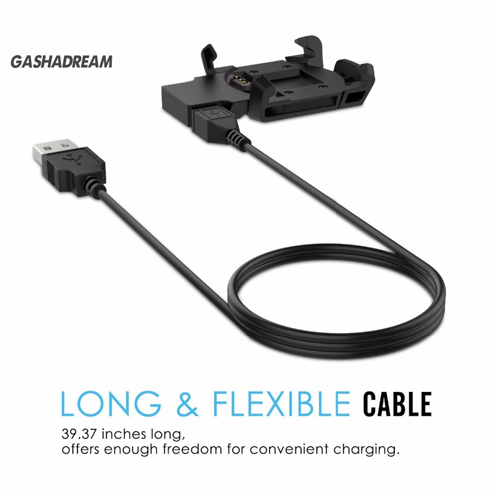 Áo Khoác Họa Tiết GD Cá Tính Trẻ Trung| Đế Sạc Có Dây USB Dài 1M Cho Đồng Hồ Garmin Fenix 3 HR Sapphire Quatix3 GPS