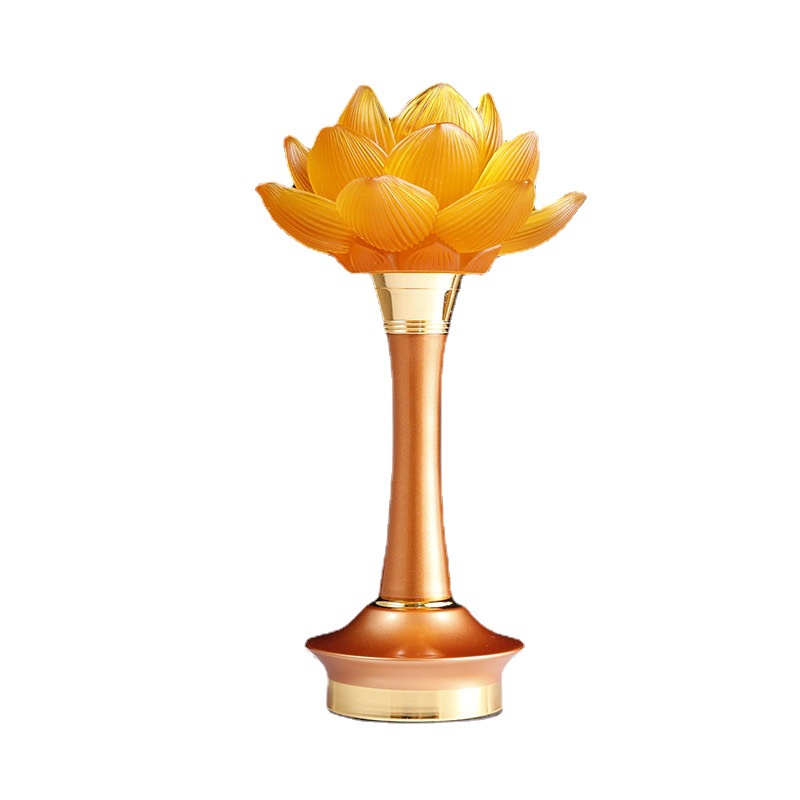 Cặp Cây Đèn Led búp Hoa Sen ,Trang Trí bàn Thờ dùng bằng điện