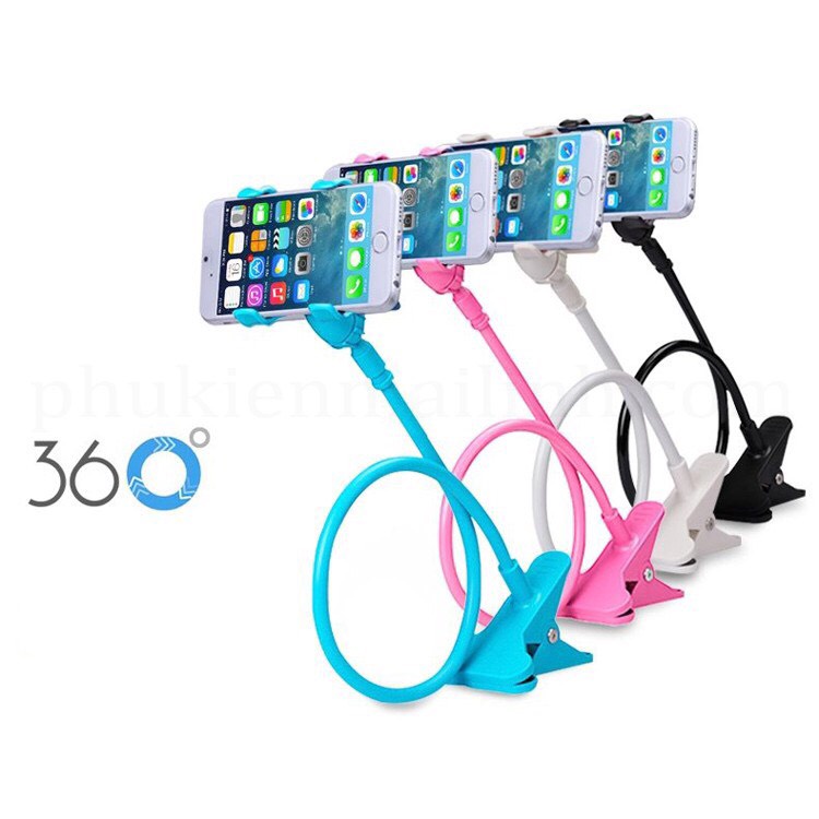Kẹp điện thoại xoay 360 độ uốn dẻo tùy thích