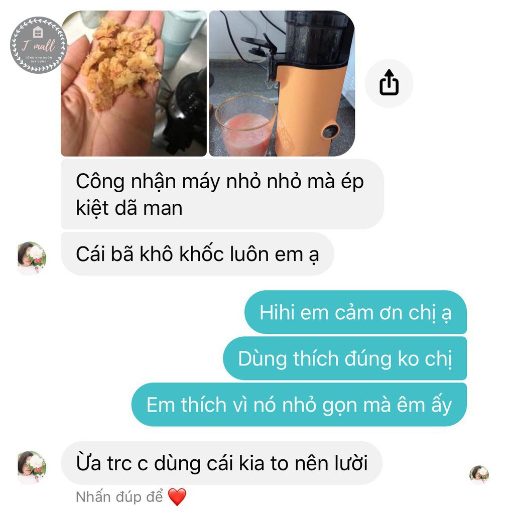 [CHÍNH HÃNG - ẢNH THẬT] Máy ép chậm trái cây MOKKOM, ép trái cây siêu kiệt bã, cực gọn nhẹ - Bảo hành 6 tháng