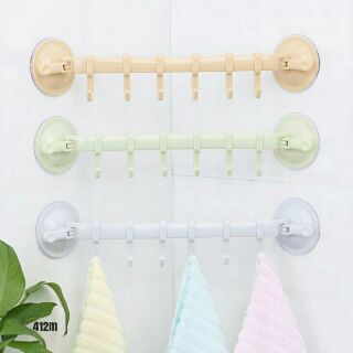 Kệ Hít Đa Năng 6 Móc (giao màu ngẫu nhiên)