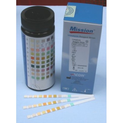 Que thử nước tiểu mission ACON 11 thông số hộp 100 test