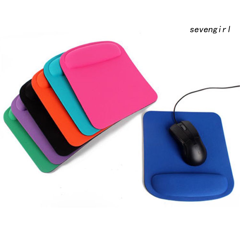 heat Solid Color Anti-Slip Comfort Wrist Support Mouse Pad Mice Mat for PC Laptop