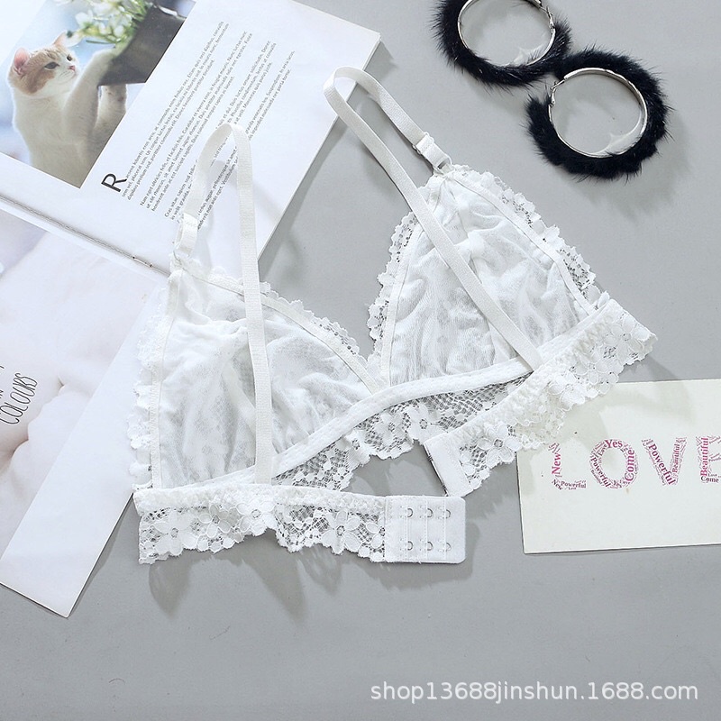 Áo bralette ren ko mút, ko gọng sexy quyến rũ mềm mại