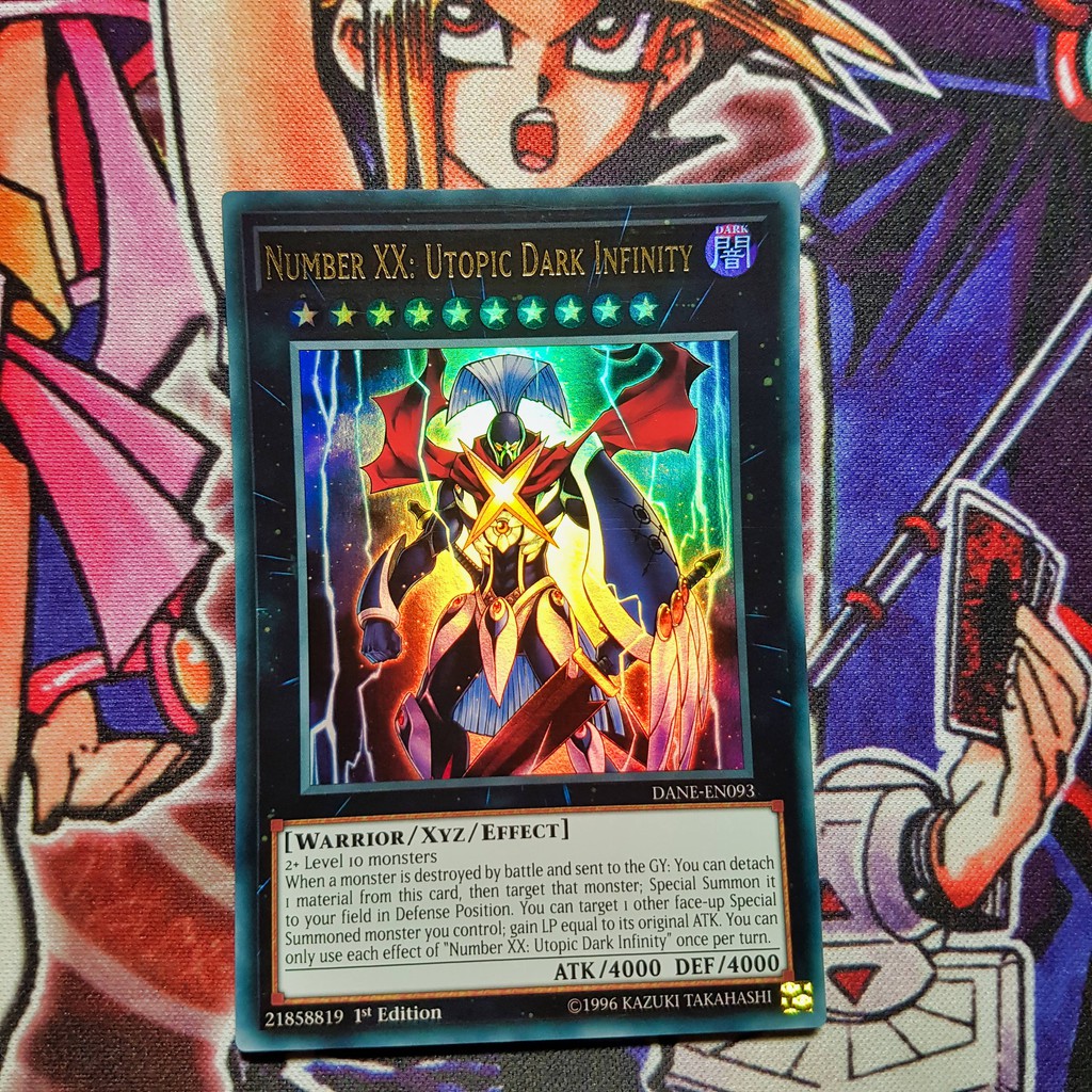 Thẻ bài Yugioh chính hãng | Number XX: Utopic Dark Infinity | DANE Ultra rare.