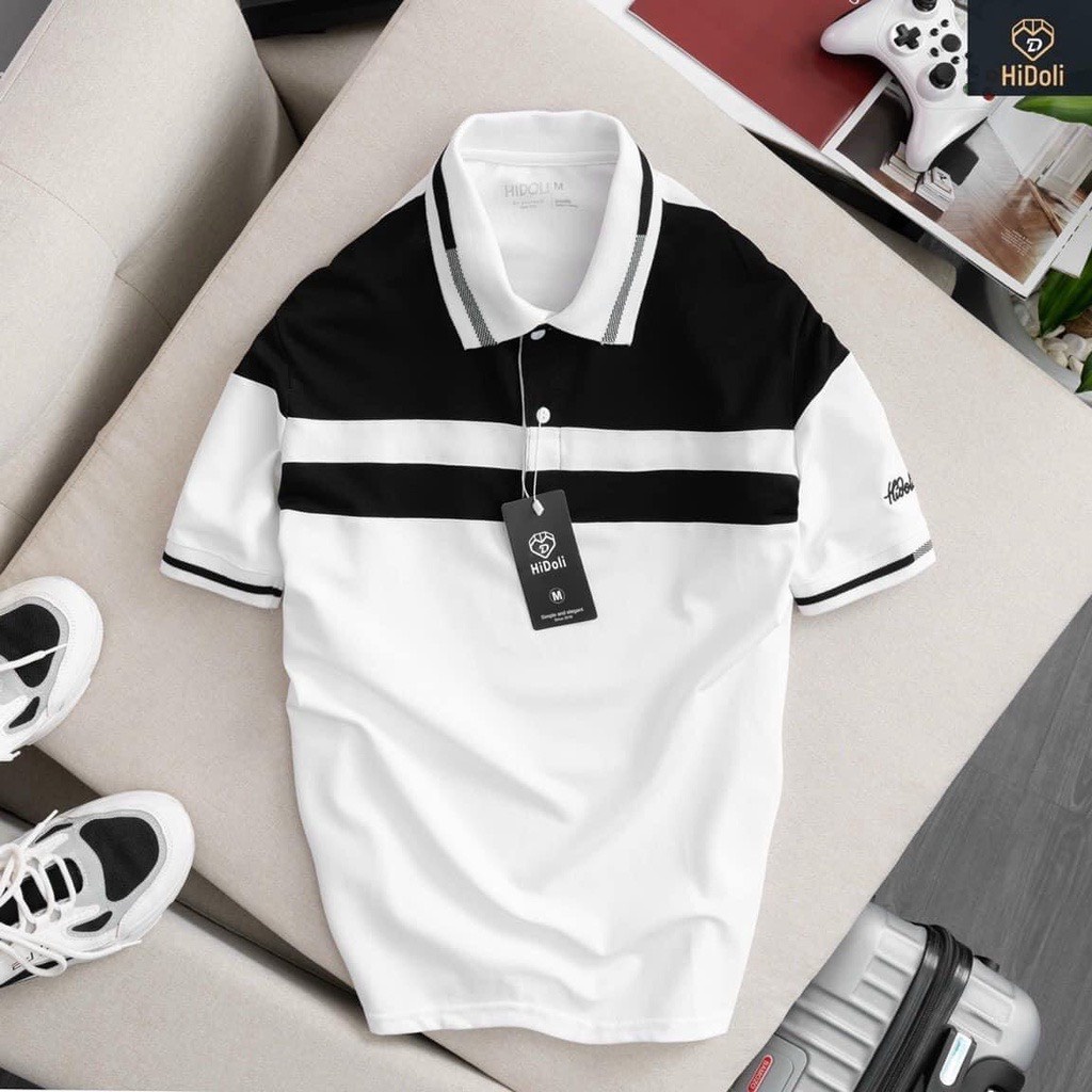 - Áo thun nam POLO thiết kế vải cá sấu cotton cao cấp ngắn tay cực hot