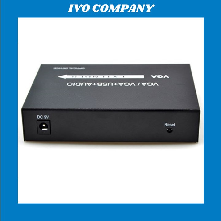 Cặp Converter Chuyển Đổi VGA Sang Cáp Quang 1080P