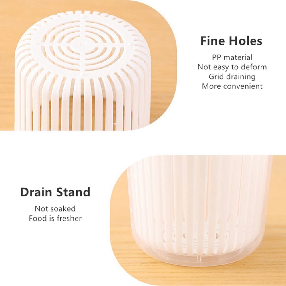 SJJL Hộp đựng thực phẩm bảo quản tủ lạnh bằng nhựa có nắp đậy tiện lợi