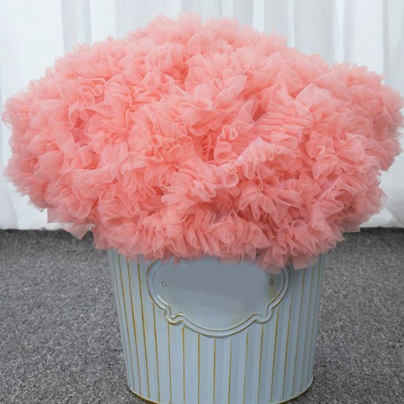 Áo Khoác Vải Tuyn Phối Bèo Nhún Màu Sắc Tương Phản Phong Cách Lolita 60cm Cho Nữ