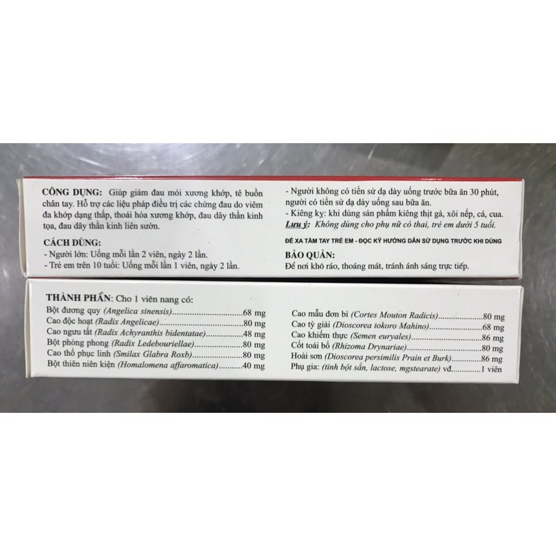 BẠCH THẤP ĐAN  Gold Vinaphar - Hộp 30 viên -  Giảm đau mỏi xương khớp, tê bì chân tay