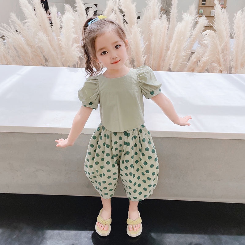 Set Đồ Thời Trang Mùa Hè 2022 Phong Cách Hàn Quốc Cho Bé Gái