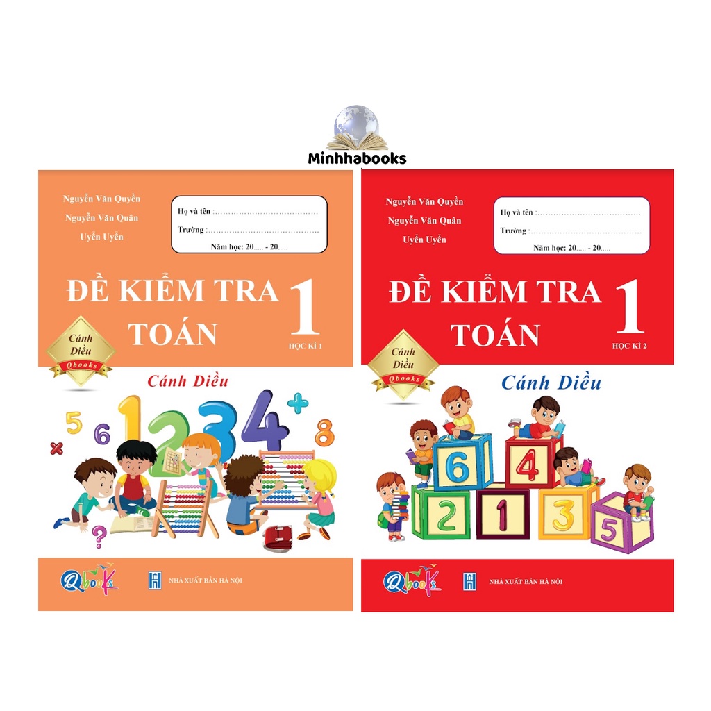 Sách - Combo Đề kiểm tra toán 1 tập 1+ tập 2 (Cánh diều - theo chương trình mới nhất của bộ giáo dục)