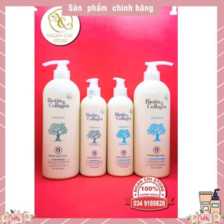 🛑FreeShip🛑Cặp Dầu Gội Xả Biotin Collagen Trắng | Giảm Rụng Tóc,Phục Hồi Tóc Khô Xơ, Hư Tổn ⚜️Hàng Chính Hãng⚜️