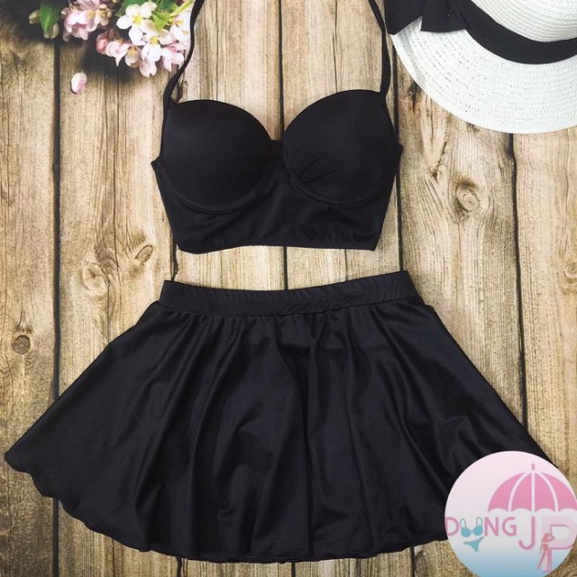 Bikini áo ngực váy xoè