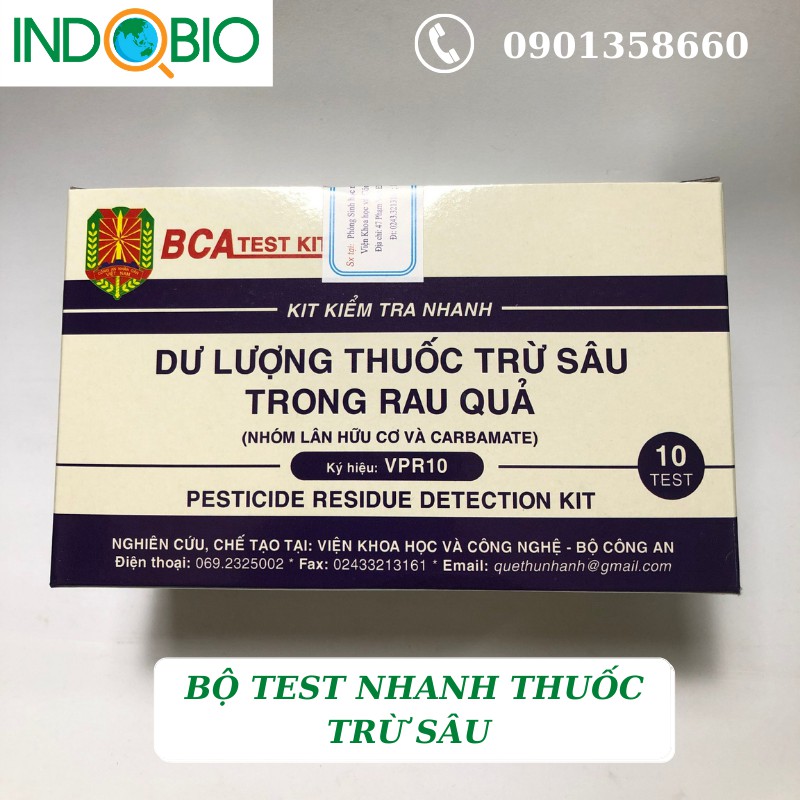 BỘ KIỂM TRA NHANH THUỐC BẢO VỆ THỰC VẬT VPR10 BCA