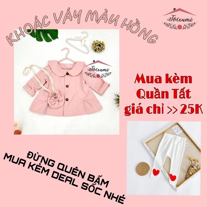 [KÈM DEAL SỐC] KHOÁC VÁY MÀU HỒNG [KÈM TÚI]