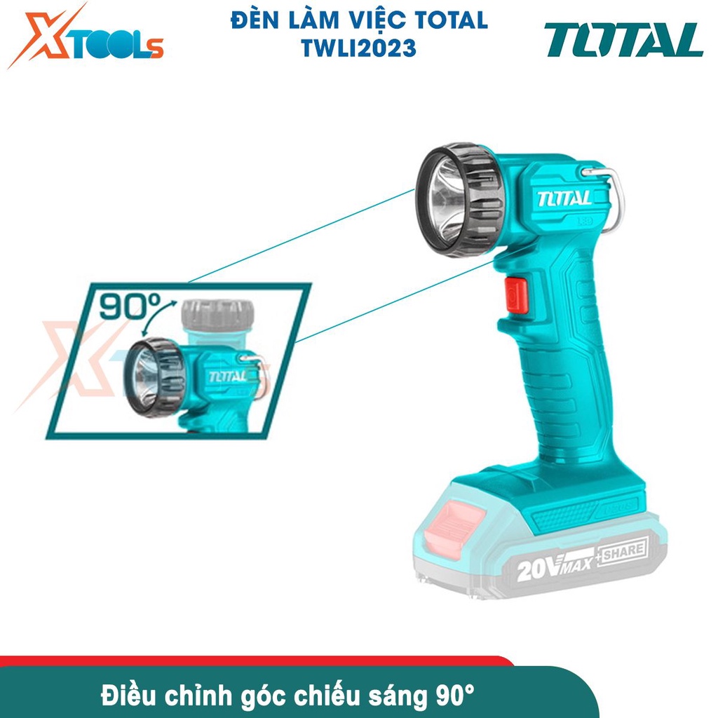Đèn làm việc dùng pin Lithium-ion 20V total TWLI2023 - KHÔNG KÈM PIN VÀ SẠC [CHÍNH HÃNG][XTOOLS]