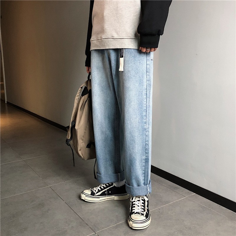 Quần Baggy Jean có đai dáng suông ống rộng - Quần bò giá tốt nhất thị trường- Q9 | BigBuy360 - bigbuy360.vn